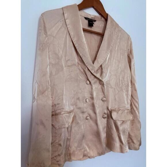 Victoria's Secret Jackets & Blazers - Victorias Secret Viscose Floral Jacket Size XS Pale Pink Peach Women
